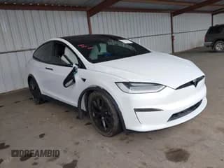 ✅ 2022 Tesla Model X Plaid • VIN: 7SAXCBE69NF355601 • Лот: 41906897. Опубликован ранее на IAAI с пробегом Не указан. Бесплатный доступ к архиву аукционных продаж из США и подробный отчёт об истории автомобиля на DreamBid. Изображение 1.
