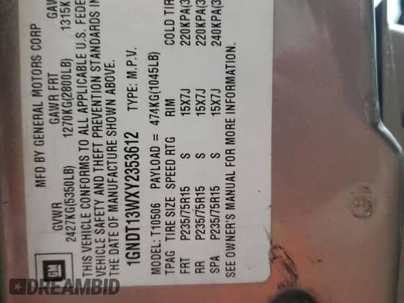 ✅ 2000 Chevrolet Blazer LT • VIN: 1GNDT13WXY2353612 • Lot: 82120334. Wystawiony na Copart z przebiegiem 147 410 mil. Bezpłatny archiwum sprzedaży aukcyjnych z USA i szczegółowy raport historii pojazdu na DreamBid. Zdjęcie 14.