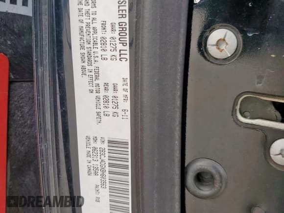 ✅ 2011 Dodge Challenger • VIN: 2B3CJ4DGXBH603563 • Lot: 54626995. Wystawiony na Copart z przebiegiem 215 162 mil. Bezpłatny archiwum sprzedaży aukcyjnych z USA i szczegółowy raport historii pojazdu na DreamBid. Zdjęcie 12.