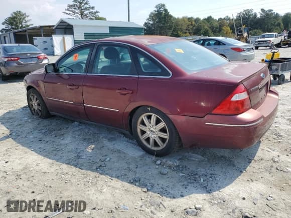 ✅ 2005 Ford Five Hundred Limited • VIN: 1FAFP25165G174663 • Лот: 72812174. Опубликован ранее на Copart с пробегом Не указан. Бесплатный доступ к архиву аукционных продаж из США и подробный отчёт об истории автомобиля на DreamBid. Изображение 2.