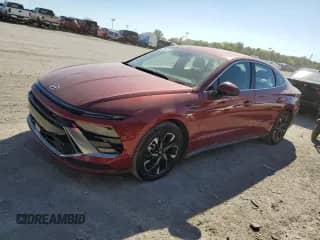 2025 Hyundai Sonata SEL z VIN KMHL64JA5SA446888, wystawiony jako Copart lot #85906445 z przebiegiem 21 048 mil mil oraz Czysty tytuł • Clean title. Historia ofert i sprzedaży dostępna na DreamBid. Obrazek 1.