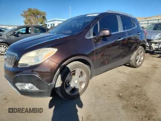 ✅ 2013 Buick Encore Leather • VIN: KL4CJCSBXDB132861 • Lot: 92186015. Listed on Copart with 200,452 mi. Free auction sales archive from the USA and detailed vehicle history report at DreamBid. Image 1.