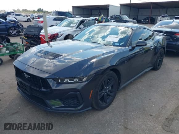 ✅ 2024 Ford Mustang GT • VIN: 1FA6P8CF7R5426245 • Lot: 43342018. Listed on IAAI with 16,566 mi. Free auction sales archive from the USA and detailed vehicle history report at DreamBid. Image 2.