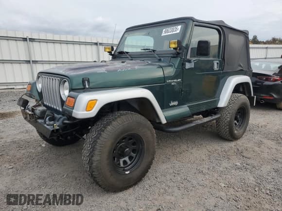 ✅ 2000 Jeep Wrangler Sahara • VIN: 1J4FA59S7YP750730 • Лот: 90633835. Опубликован ранее на Copart с пробегом 151 136 миль. Бесплатный доступ к архиву аукционных продаж из США и подробный отчёт об истории автомобиля на DreamBid. Изображение 1.