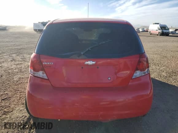 2005 Chevrolet Aveo LS с VIN KL1TD62665B433458, выставлен на аукционе Copart как лот 89824775 с пробегом 187 854 миль миль и Списание • Salvage title. История ставок и продаж доступна на DreamBid. Изображение 6.