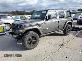 ✅ 2022 Jeep Wrangler Unlimited Sport Altitude • VIN: 1C4HJXDN0NW200329 • Лот: 89687575. Опубликован ранее на Copart с пробегом 46 956 миль. Бесплатный доступ к архиву аукционных продаж из США и подробный отчёт об истории автомобиля на DreamBid. Изображение 1.