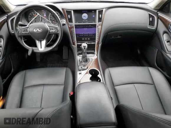 ✅ 2018 Infiniti Q50 Luxe • VIN: JN1EV7ARXJM435697 • Lot: 80344925. Listed on Copart with 61,041 mi. Free auction sales archive from the USA and detailed vehicle history report at DreamBid. Image 8.