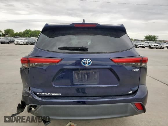 ✅ 2022 Toyota Highlander Hybrid LE • VIN: 5TDZARAH9NS516276 • Lot: 63685605. Listed on Copart with 84,719 mi. Free auction sales archive from the USA and detailed vehicle history report at DreamBid. Image 6.