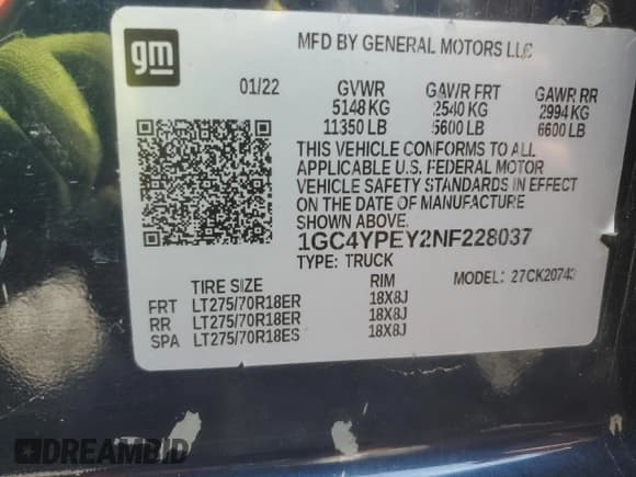 ✅ 2022 Chevrolet Silverado 2500HD LTZ • VIN: 1GC4YPEY2NF228037 • Lot: 89992125. Wystawiony na Copart z przebiegiem 31 602 mil. Bezpłatny archiwum sprzedaży aukcyjnych z USA i szczegółowy raport historii pojazdu na DreamBid. Zdjęcie 12.