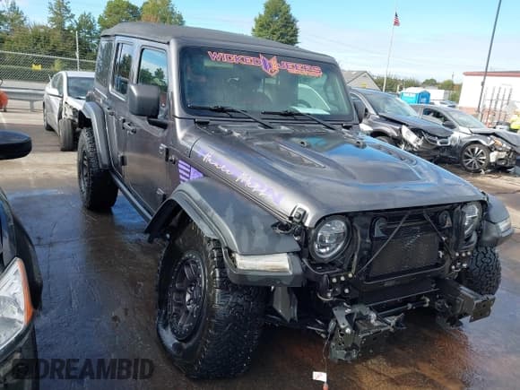 ✅ 2021 Jeep Wrangler Unlimited Rubicon • VIN: 1C4JJXFGXMW841826 • Lot: 43393612. Wystawiony na IAAI z przebiegiem 28 820 mil. Bezpłatny archiwum sprzedaży aukcyjnych z USA i szczegółowy raport historii pojazdu na DreamBid. Zdjęcie 1.