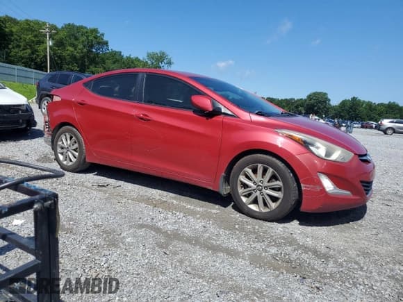 ✅ 2015 Hyundai Elantra SE • VIN: KMHDH4AE4FU320852 • Lot: 60910665. Listed on Copart with 167,060 mi. Free auction sales archive from the USA and detailed vehicle history report at DreamBid. Image 4.