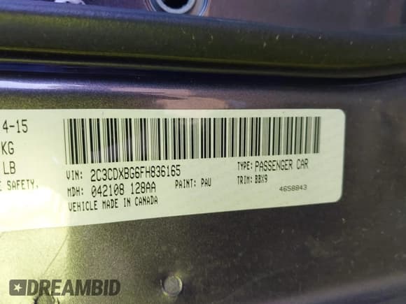 ✅ 2015 Dodge Charger SE • VIN: 2C3CDXBG6FH836165 • Лот: 43690222. Опубликован ранее на IAAI с пробегом 205 765 миль. Бесплатный доступ к архиву аукционных продаж из США и подробный отчёт об истории автомобиля на DreamBid. Изображение 9.