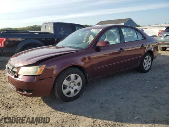 2008 Hyundai Sonata GLS with VIN 5NPET46C88H298799, listed as a Copart auction lot 84792995 with 187,564 mi miles and Clean title. Bid and sale history available at DreamBid. Image 1.