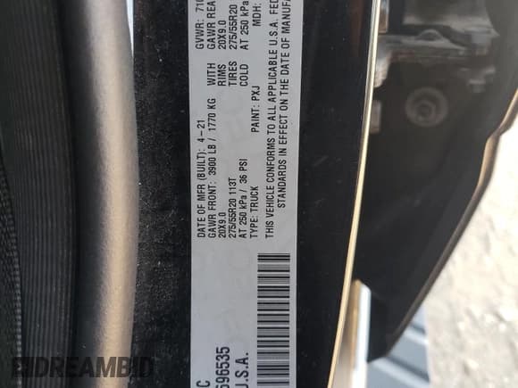 ✅ 2021 Ram 1500 Big Horn • VIN: 1C6SRFBT8MN696535 • Lot: 81989255. Wystawiony na Copart z przebiegiem 110 070 mil. Bezpłatny archiwum sprzedaży aukcyjnych z USA i szczegółowy raport historii pojazdu na DreamBid. Zdjęcie 12.