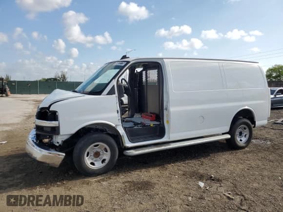 ✅ 2024 Chevrolet Express Cargo • VIN: 1GCWGAFP4R1183474 • Lot: 54072775. Listed on Copart with Not provided. Free auction sales archive from the USA and detailed vehicle history report at DreamBid. Image 1.
