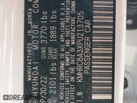 ✅ 2023 Hyundai Venue Limited • VIN: KMHRC8A3XPU213705 • Lot: 83227704. Listed on Copart with 58,878 mi. Free auction sales archive from the USA and detailed vehicle history report at DreamBid. Image 12.