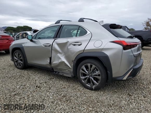 ✅ 2021 Lexus UX 250h F Sport • VIN: JTHE9JBH9M2043961 • Lot: 86896335. Listed on Copart with 44,429 mi. Free auction sales archive from the USA and detailed vehicle history report at DreamBid. Image 2.