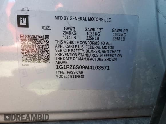 ✅ 2021 Chevrolet Bolt EV Premier • VIN: 1G1FZ6S09M4103571 • Lot: 70887844. Wystawiony na Copart z przebiegiem 22 220 mil. Bezpłatny archiwum sprzedaży aukcyjnych z USA i szczegółowy raport historii pojazdu na DreamBid. Zdjęcie 12.