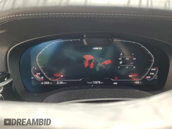 ✅ 2023 BMW M5 • VIN: WBS83CH03PCL16056 • Lot: 53330835. Listed on Copart with 12,978 mi. Free auction sales archive from the USA and detailed vehicle history report at DreamBid. Image 9.