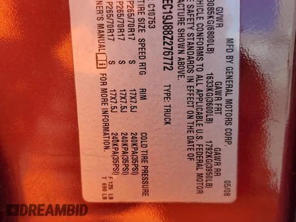 ✅ 2008 Chevrolet Silverado 1500 2LT • VIN: 1GCEC19J88Z276772 • Lot: 83610304. Wystawiony na Copart z przebiegiem 196 689 mil. Bezpłatny archiwum sprzedaży aukcyjnych z USA i szczegółowy raport historii pojazdu na DreamBid. Zdjęcie 12.