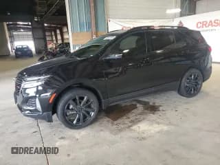 ✅ 2023 Chevrolet Equinox RS • VIN: 3GNAXWEG0PL208845 • Lot: 65287605. Listed on Copart with 38,806 mi. Free auction sales archive from the USA and detailed vehicle history report at DreamBid. Image 1.