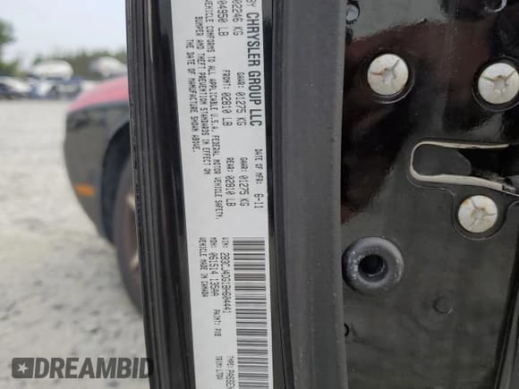 ✅ 2011 Dodge Challenger • VIN: 2B3CJ4DG1BH604441 • Lot: 68636954. Wystawiony na Copart z przebiegiem 247 340 mil. Bezpłatny archiwum sprzedaży aukcyjnych z USA i szczegółowy raport historii pojazdu na DreamBid. Zdjęcie 12.