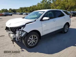 2024 Chevrolet Equinox LT with VIN 3GNAXUEG9RL234058, listed as a Copart auction lot 80144995 with 32,724 mi miles and Salvage title. Bid and sale history available at DreamBid. Image 1.