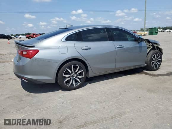 2024 Chevrolet Malibu RS with VIN 1G1ZG5ST8RF247437, listed as a Copart auction lot 68859045 with 7,339 mi miles and Salvage title. Bid and sale history available at DreamBid. Image 3.
