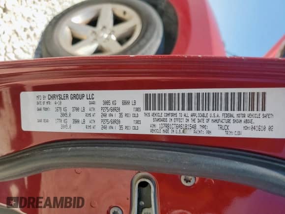 2010 Dodge 1500 Laramie с VIN 1D7RB1CT6AS181548, выставлен на аукционе Copart как лот 69480075 с пробегом 203 892 миль миль и Чистый • Clean title. История ставок и продаж доступна на DreamBid. Изображение 12.