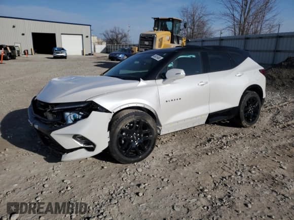 ✅ 2025 Chevrolet Blazer RS • VIN: 3GNKBKRS5SS103100 • Lot: 49615495. Listed on Copart with 5,091 mi. Free auction sales archive from the USA and detailed vehicle history report at DreamBid. Image 1.