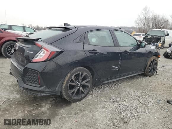 ✅ 2018 Honda Civic Sport • VIN: SHHFK7H47JU237378 • Lot: 47606155. Listed on Copart with 78,248 mi. Free auction sales archive from the USA and detailed vehicle history report at DreamBid. Image 3.