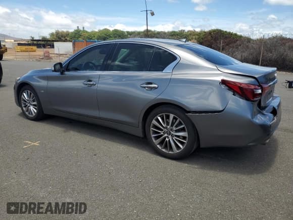 ✅ 2018 Infiniti Q50 Pure • VIN: JN1CV7AP4JM240863 • Лот: 60263555. Опубликован ранее на Copart с пробегом 50 600 миль. Бесплатный доступ к архиву аукционных продаж из США и подробный отчёт об истории автомобиля на DreamBid. Изображение 2.