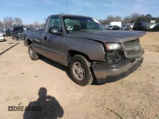 2003 Chevrolet Silverado 1500 Work Truck with VIN 1GCEC14X23Z292549, listed as a IAAI auction lot 41168090 with 105,394 mi miles and . Bid and sale history available at DreamBid. Image 1.