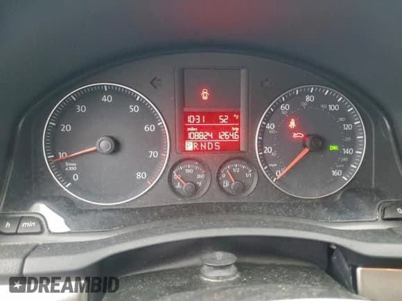 ✅ 2009 Volkswagen Rabbit S • VIN: WVWDB71K69W041361 • Lot: 94955015. Listed on Copart with 108,824 mi. Free auction sales archive from the USA and detailed vehicle history report at DreamBid. Image 9.