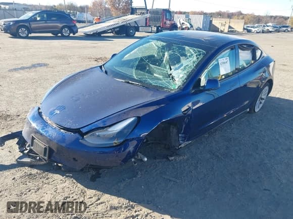 ✅ 2023 Tesla Model 3 • VIN: 5YJ3E1EA8PF619057 • Lot: 43586407. Listed on IAAI with 7,287 mi. Free auction sales archive from the USA and detailed vehicle history report at DreamBid. Image 2.