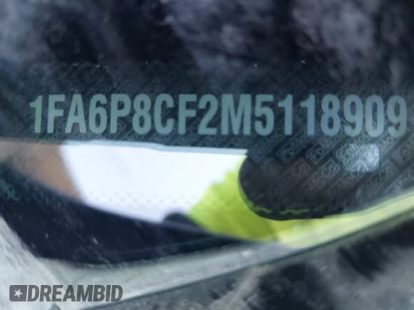 ✅ 2021 Ford Mustang GT • VIN: 1FA6P8CF2M5118909 • Lot: 40580656. Listed on IAAI with 46,924 mi. Free auction sales archive from the USA and detailed vehicle history report at DreamBid. Image 9.