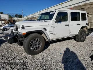 ✅ 2024 Jeep Wrangler Sahara • VIN: 1C4PJXEG9RW324469 • Lot: 82286315. Listed on Copart with 14,865 mi. Free auction sales archive from the USA and detailed vehicle history report at DreamBid. Image 1.