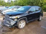 ✅ 2022 Jeep Compass Latitude • VIN: 3C4NJDBB0NT124370 • Lot: 43007081. Listed on IAAI with 34,161 mi. Free auction sales archive from the USA and detailed vehicle history report at DreamBid. Image 2.