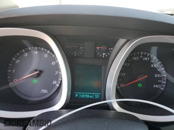 2012 Chevrolet Equinox 1LT with VIN 2GNALDEK5C1131793, listed as a Copart auction lot 85125885 with 129,756 mi miles and Salvage title. Bid and sale history available at DreamBid. Image 9.