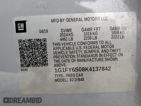 ✅ 2019 Chevrolet Bolt EV LT • VIN: 1G1FY6S08K4137842 • Lot: 79258774. Wystawiony na Copart z przebiegiem 50 412 mil. Bezpłatny archiwum sprzedaży aukcyjnych z USA i szczegółowy raport historii pojazdu na DreamBid. Zdjęcie 13.
