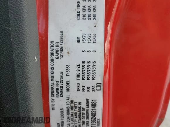 ✅ 2004 Chevrolet Colorado LS Z85 • VIN: 1GCDT196248214081 • Лот: 77973684. Опубликован ранее на Copart с пробегом 246 491 миль. Бесплатный доступ к архиву аукционных продаж из США и подробный отчёт об истории автомобиля на DreamBid. Изображение 12.