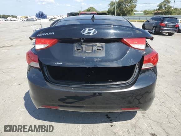 2013 Hyundai Elantra GLS with VIN KMHDH4AE7DU908452, listed as a Copart auction lot 81573985 with 134,886 mi miles and Salvage title. Bid and sale history available at DreamBid. Image 6.