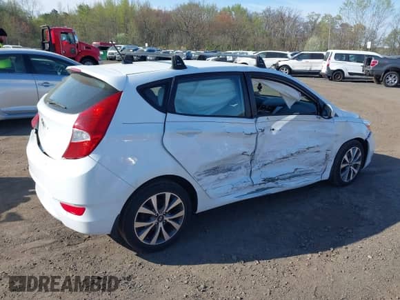 2017 Hyundai Accent Sport with VIN KMHCU5AE4HU336243, listed as a IAAI auction lot 42071434 with 89,345 mi miles and . Bid and sale history available at DreamBid. Image 4.