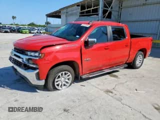 2021 Chevrolet Silverado 1500 LT z VIN 3GCPWCED6MG382188, wystawiony jako Copart lot #82075985 z przebiegiem 52 700 mil mil oraz Szkoda całkowita • Salvage title. Historia ofert i sprzedaży dostępna na DreamBid. Obrazek 1.