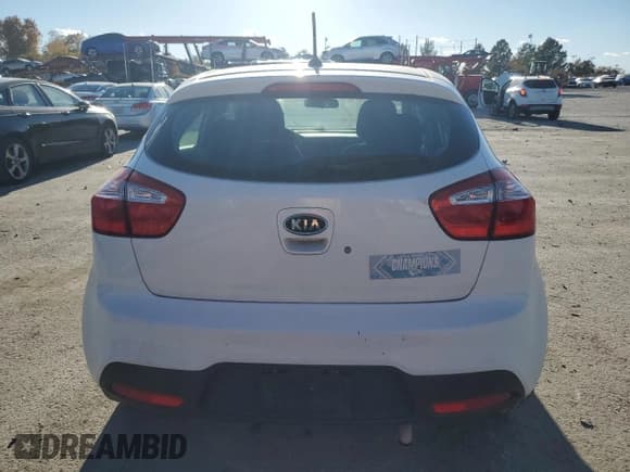 ✅ 2012 Kia Rio LX • VIN: KNADM5A32C6015738 • Lot: 91646885. Listed on Copart with Not provided. Free auction sales archive from the USA and detailed vehicle history report at DreamBid. Image 6.
