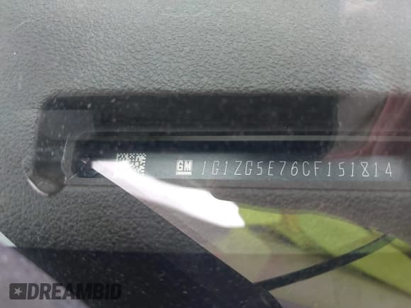 ✅ 2012 Chevrolet Malibu LTZ • VIN: 1G1ZG5E76CF151814 • Lot: 42790287. Listed on IAAI with 145,850 mi. Free auction sales archive from the USA and detailed vehicle history report at DreamBid. Image 9.