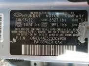 ✅ 2012 Hyundai Accent GLS • VIN: KMHCU4AE5CU209908 • Лот: 69284004. Опубликован ранее на Copart с пробегом 83 675 миль. Бесплатный доступ к архиву аукционных продаж из США и подробный отчёт об истории автомобиля на DreamBid. Изображение 12.