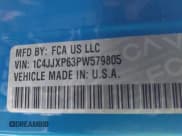 ✅ 2023 Jeep Wrangler Sahara • VIN: 1C4JJXP63PW579805 • Lot: 43401399. Listed on IAAI with 41,989 mi. Free auction sales archive from the USA and detailed vehicle history report at DreamBid. Image 9.