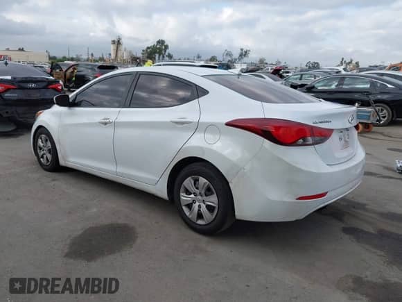 2016 Hyundai Elantra SE with VIN 5NPDH4AE2GH687829, listed as a IAAI auction lot 43431605 with 213,173 mi miles and . Bid and sale history available at DreamBid. Image 3.