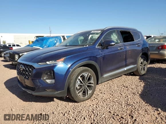 ✅ 2019 Hyundai Santa Fe Limited • VIN: 5NMS53AA6KH106393 • Lot: 56822944. Wystawiony na Copart z przebiegiem 79 881 mil. Bezpłatny archiwum sprzedaży aukcyjnych z USA i szczegółowy raport historii pojazdu na DreamBid. Zdjęcie 1.